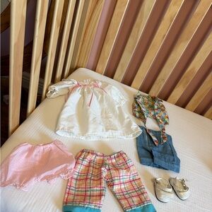 American Girl Doll Clothes Set - White, Pink, Multicolor